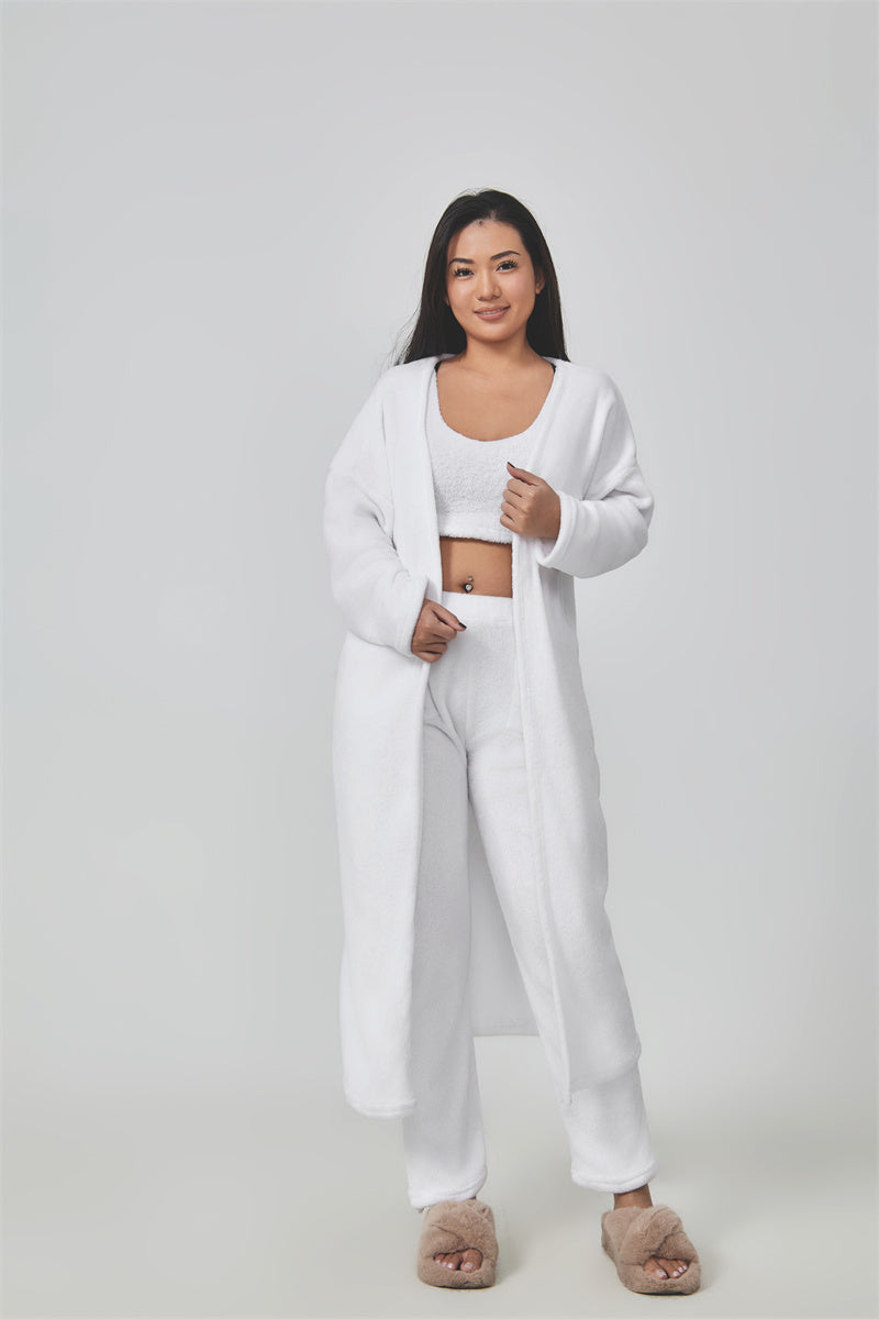 Cozy Pajama Set, 3 Piece Lounge Set, Cute Loungewear, Warm Suit Sets