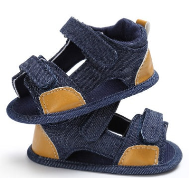 Denim baby Velcro sandals