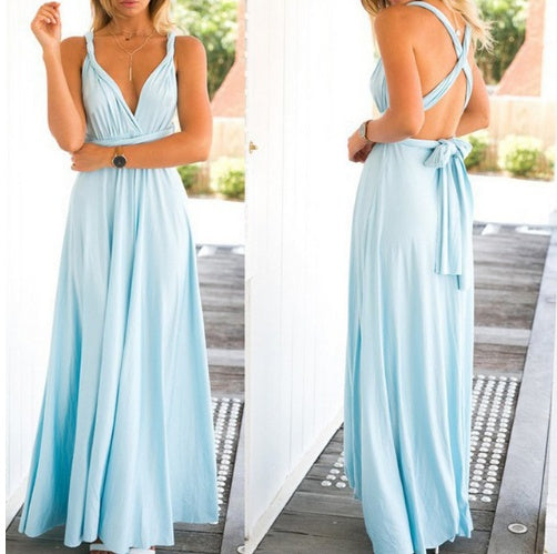 Women's Sexy Long Party Dress Club Floor-Length Summer