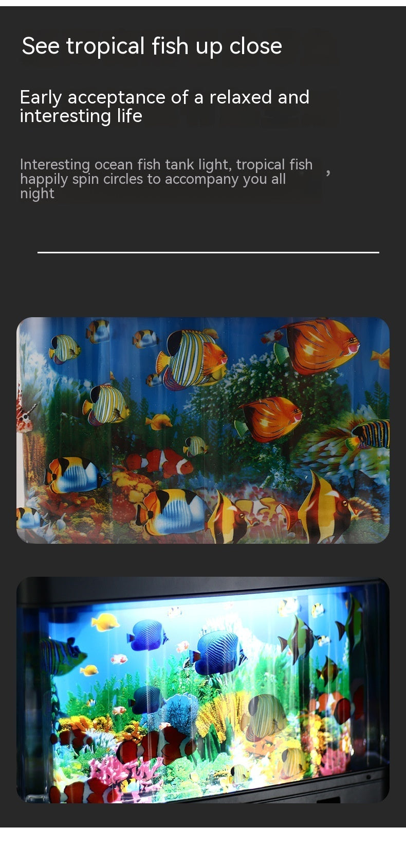 Simulation Ornamental Fish Lamp Home Night Decoration
