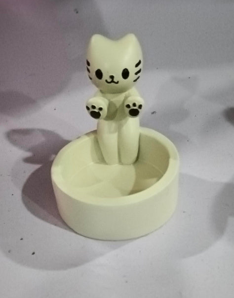 Cat Candlestick Holder Cute Kitten
