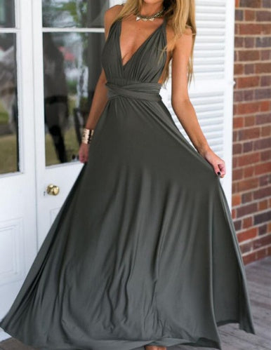 Women's Sexy Long Party Dress Club Floor-Length Summer
