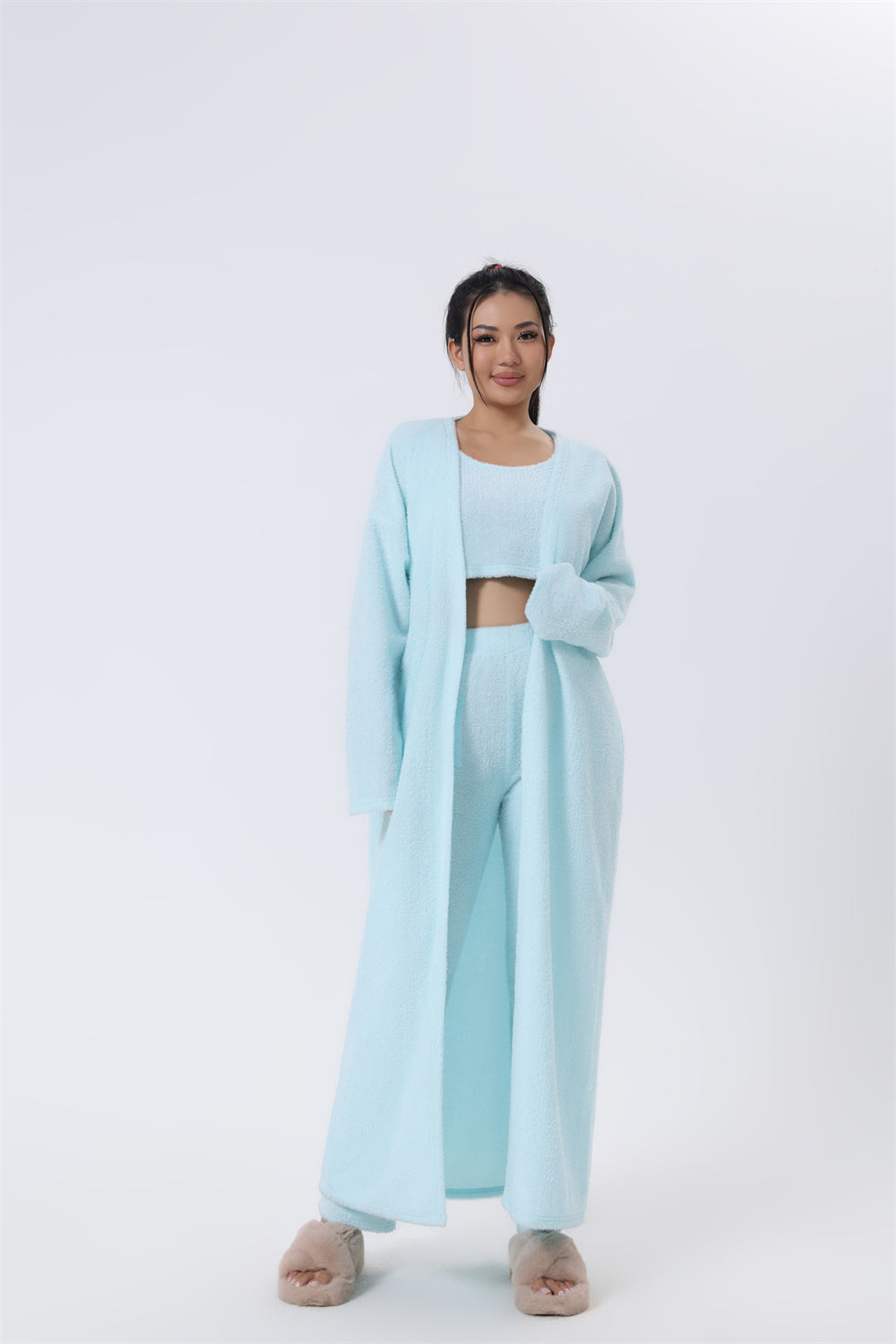 Cozy Pajama Set, 3 Piece Lounge Set, Cute Loungewear, Warm Suit Sets