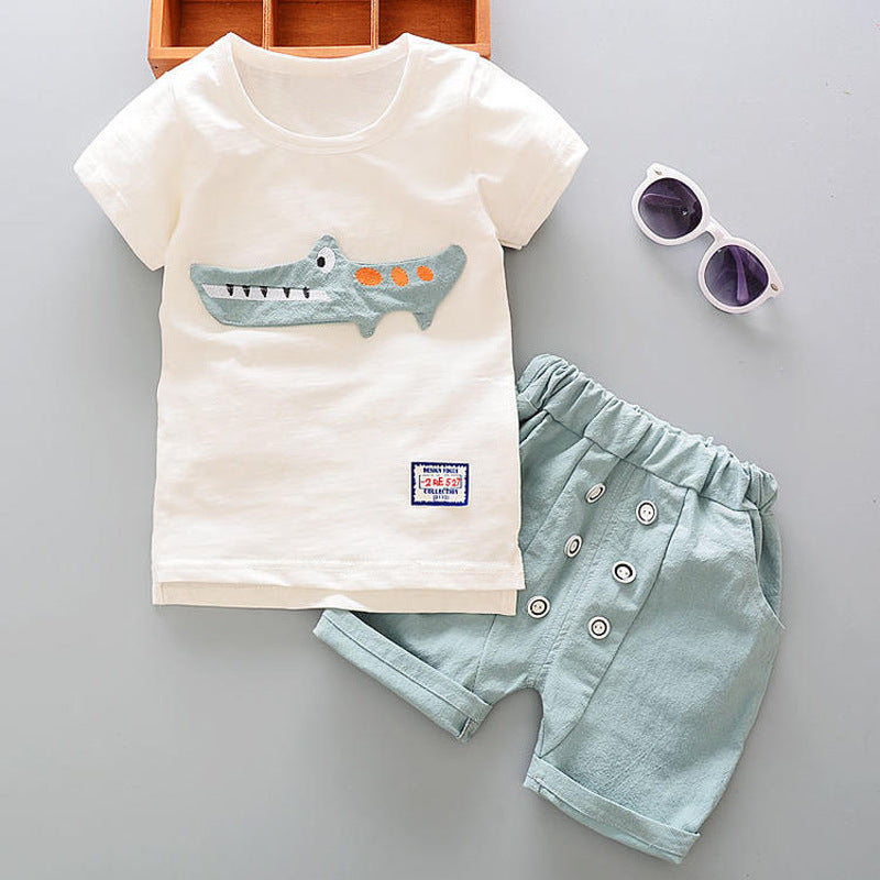 Casual T-shirt cowboy suit a summer tide