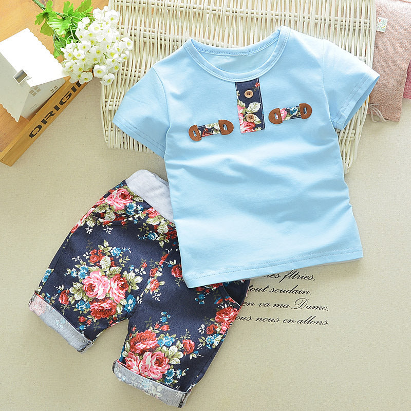 Casual T-shirt cowboy suit a summer tide