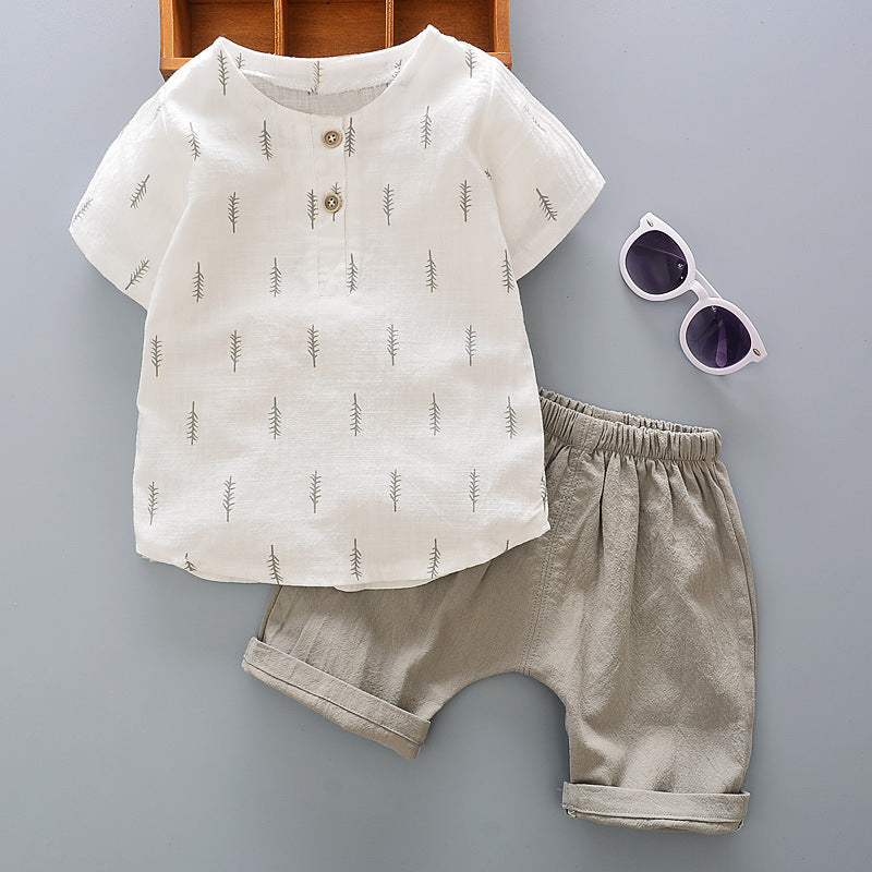 Casual T-shirt cowboy suit a summer tide