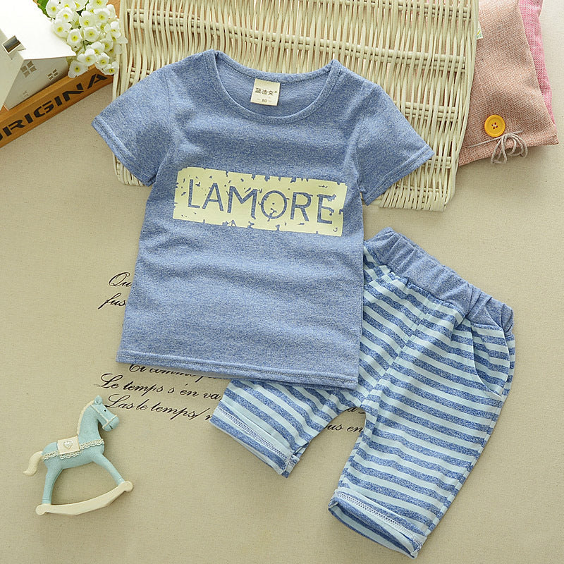 Casual T-shirt cowboy suit a summer tide