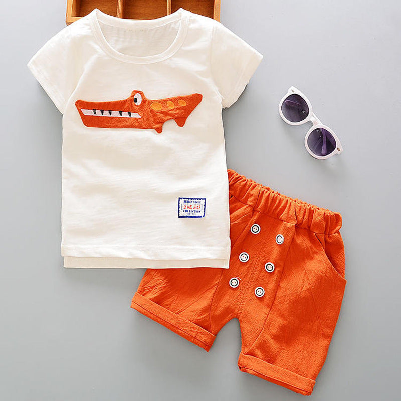 Casual T-shirt cowboy suit a summer tide