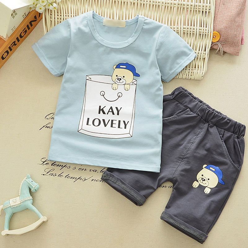 Casual T-shirt cowboy suit a summer tide