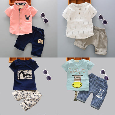 Casual T-shirt cowboy suit a summer tide