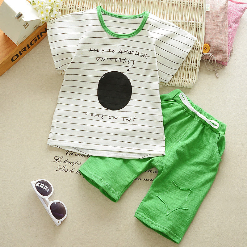 Casual T-shirt cowboy suit a summer tide