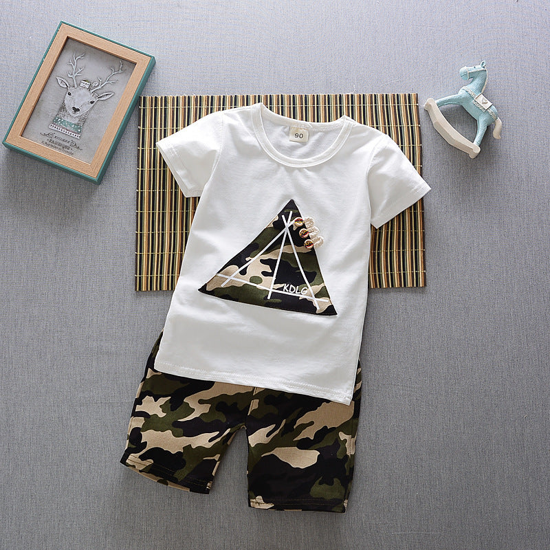 Casual T-shirt cowboy suit a summer tide
