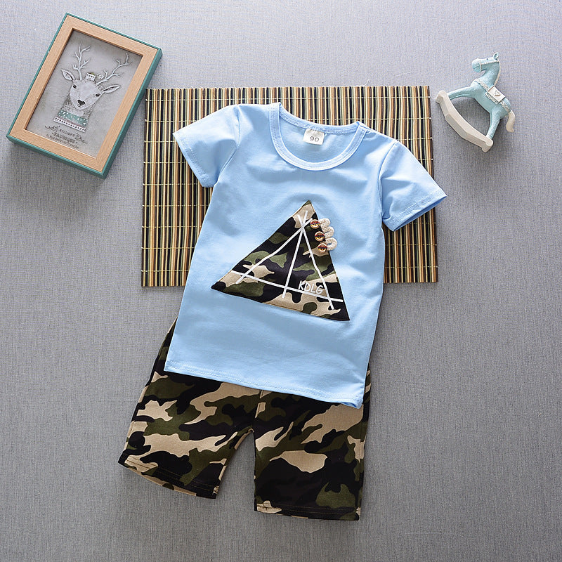 Casual T-shirt cowboy suit a summer tide