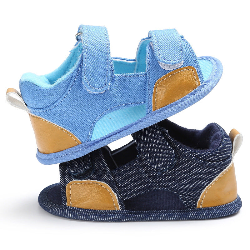 Denim baby Velcro sandals