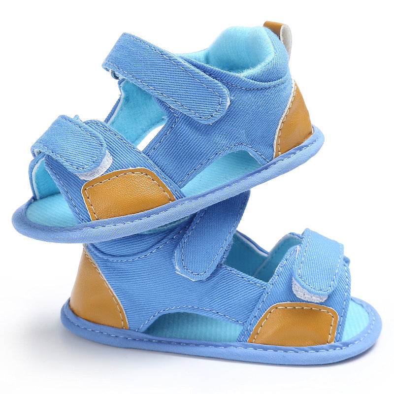 Denim baby Velcro sandals