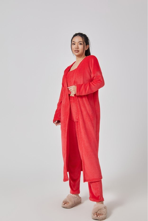 Cozy Pajama Set, 3 Piece Lounge Set, Cute Loungewear, Warm Suit Sets
