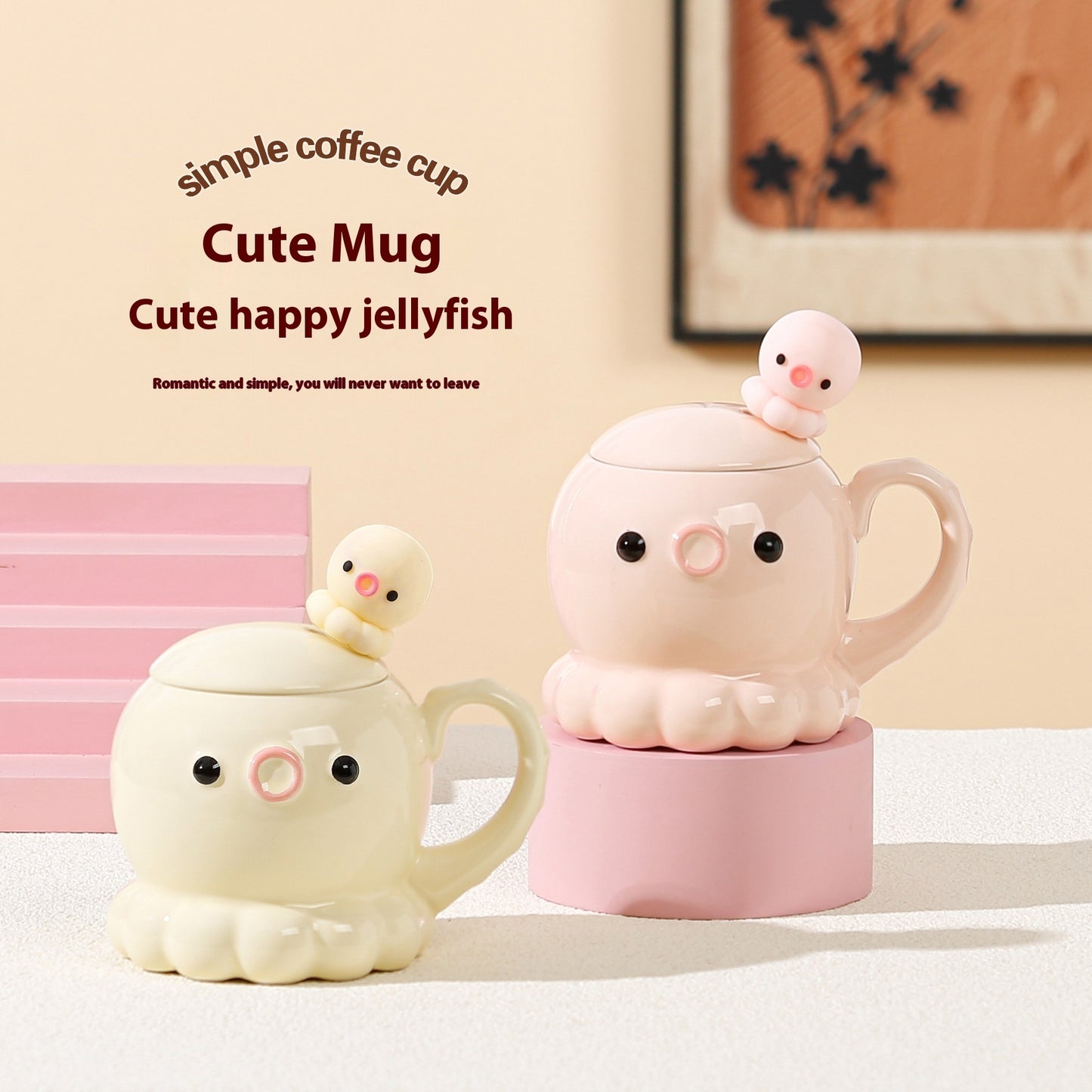 Adorkable Jellyfish Mug Ceramic Cup Children's