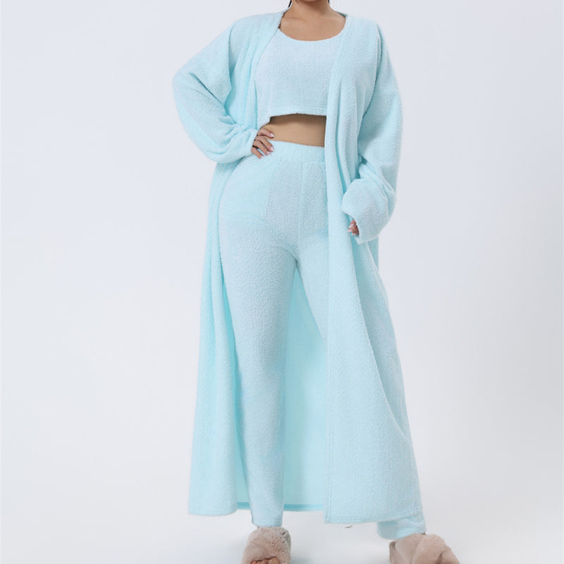 Cozy Pajama Set, 3 Piece Lounge Set, Cute Loungewear, Warm Suit Sets