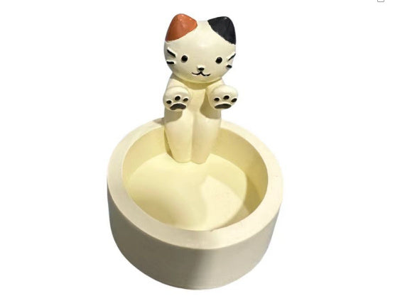 Cat Candlestick Holder Cute Kitten