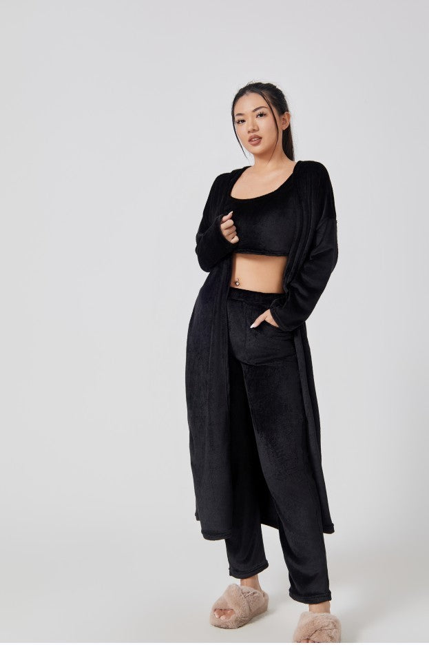 Cozy Pajama Set, 3 Piece Lounge Set, Cute Loungewear, Warm Suit Sets