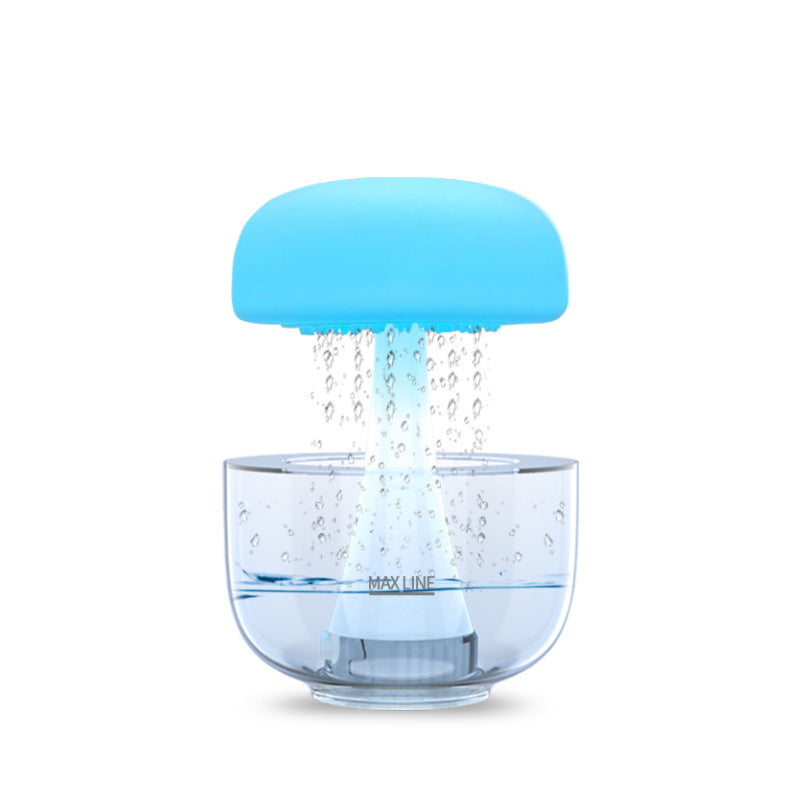 Jellyfish Raindrop Humidifier Ultrasonic Atomization Seven-color Ambience Light