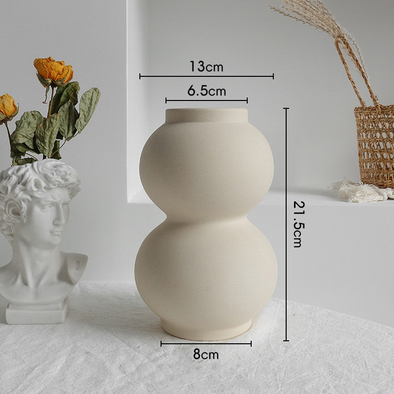 Simplicity Ceramic Vase Dry Flower Arrangement