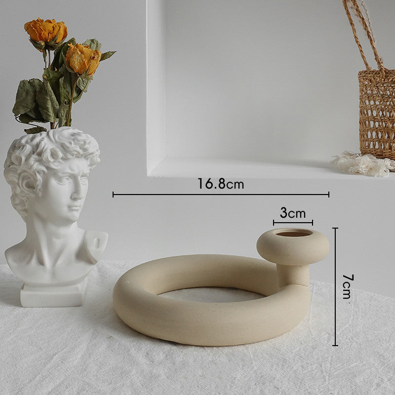Simplicity Ceramic Vase Dry Flower Arrangement
