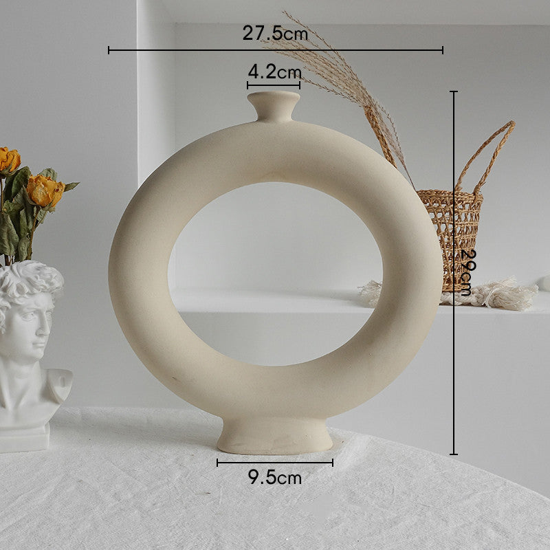 Simplicity Ceramic Vase Dry Flower Arrangement