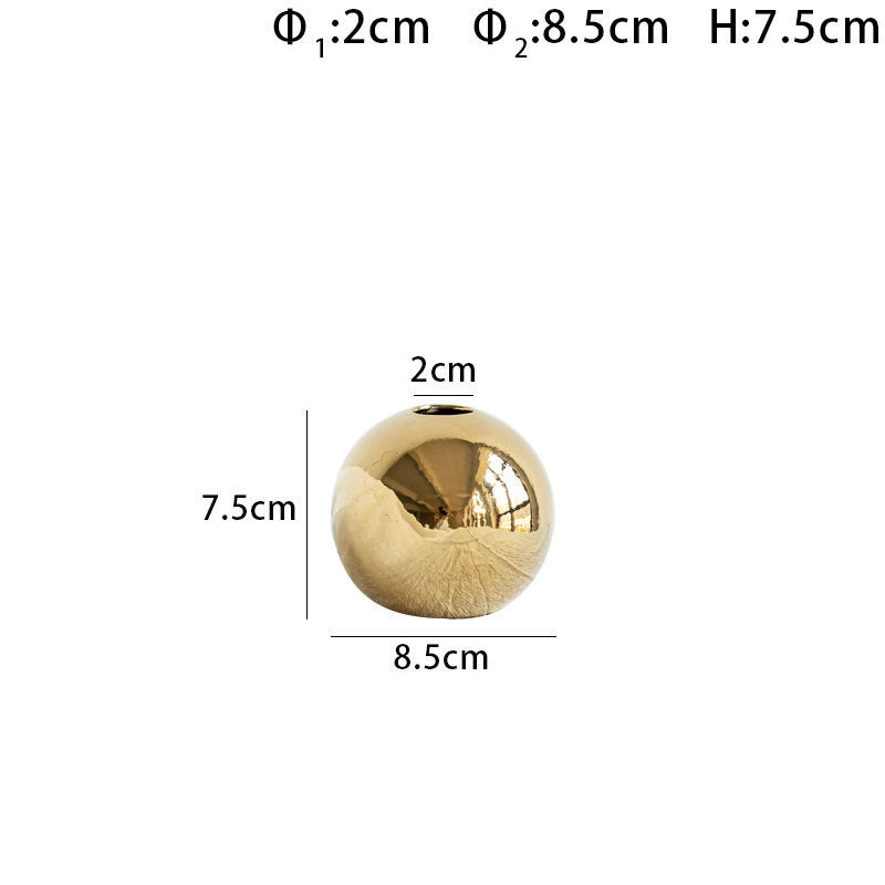 Hot Sale Electroplated Ceramic Gold Vase