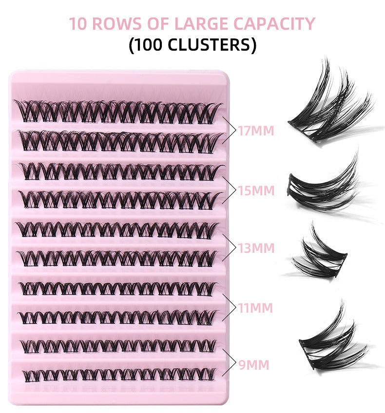 False Eyelash Set With Single Cluster Natural Large Capacity