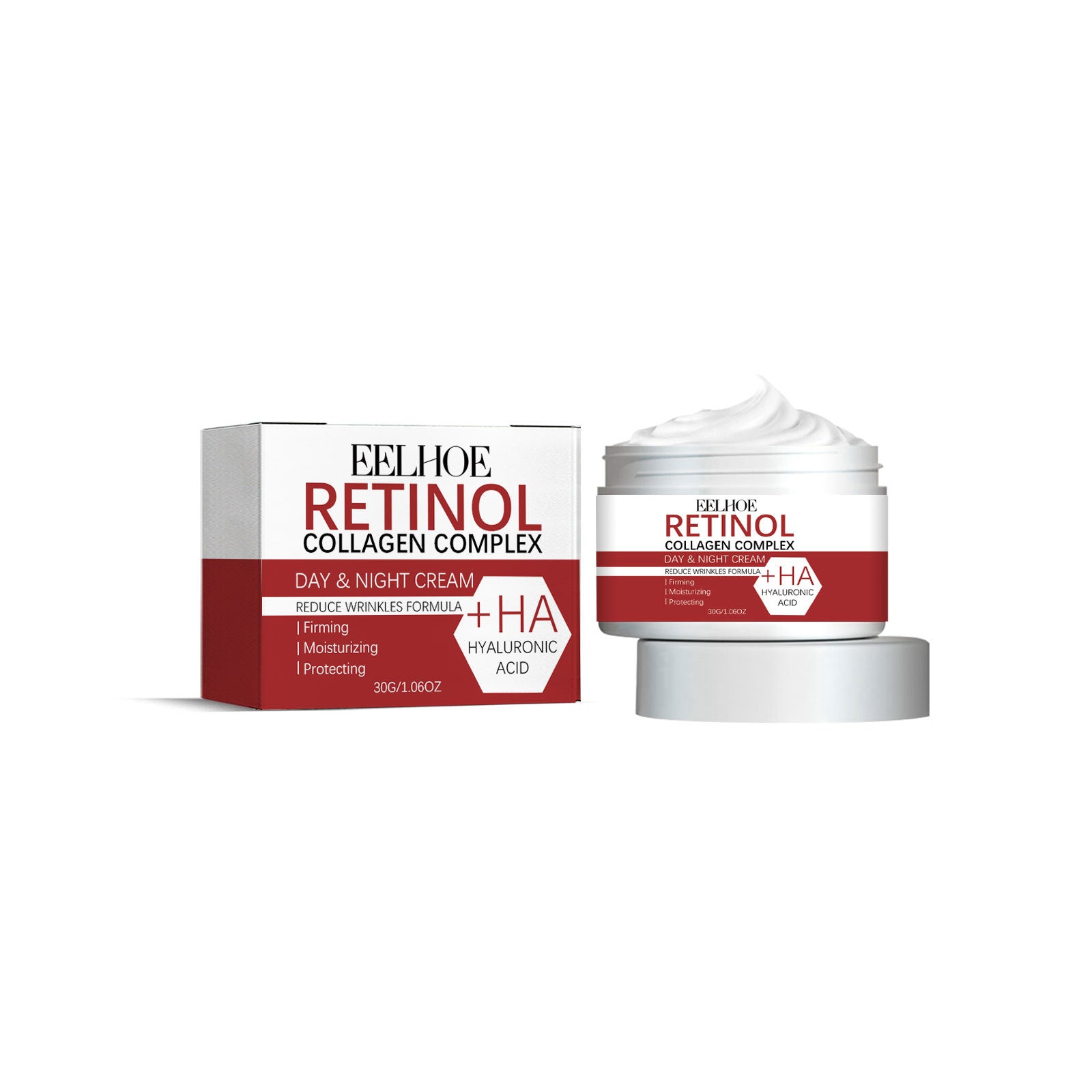 EELHOE Retinol Moisturizing Cream - A Cream That Helps To Reduce Fine Lines, Lift And Firm The Facial Skin, Providing Nourishment And Protection Against Aging