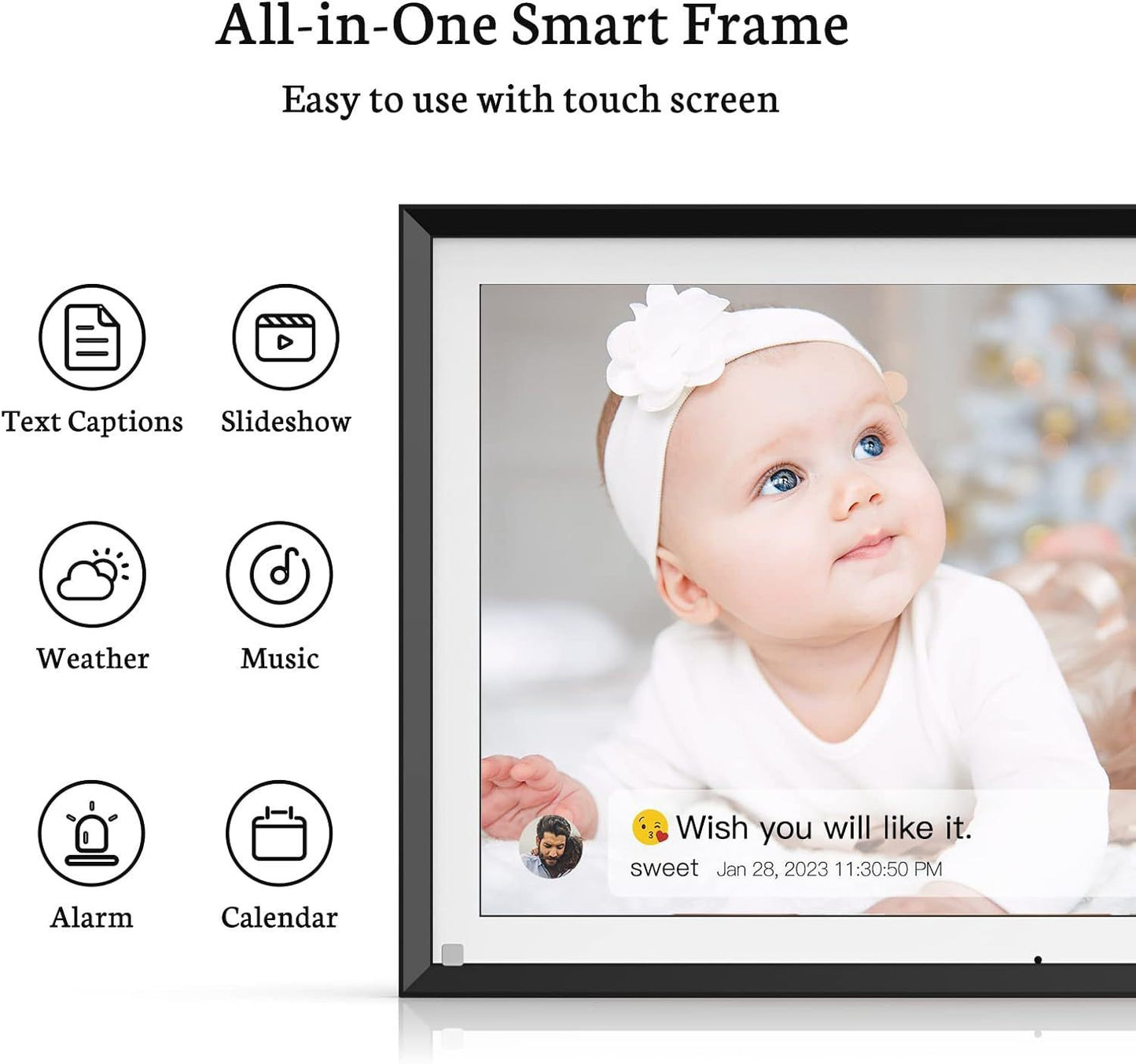 Cloud Photo Frame Intelligent Digital Wifi Touch Control