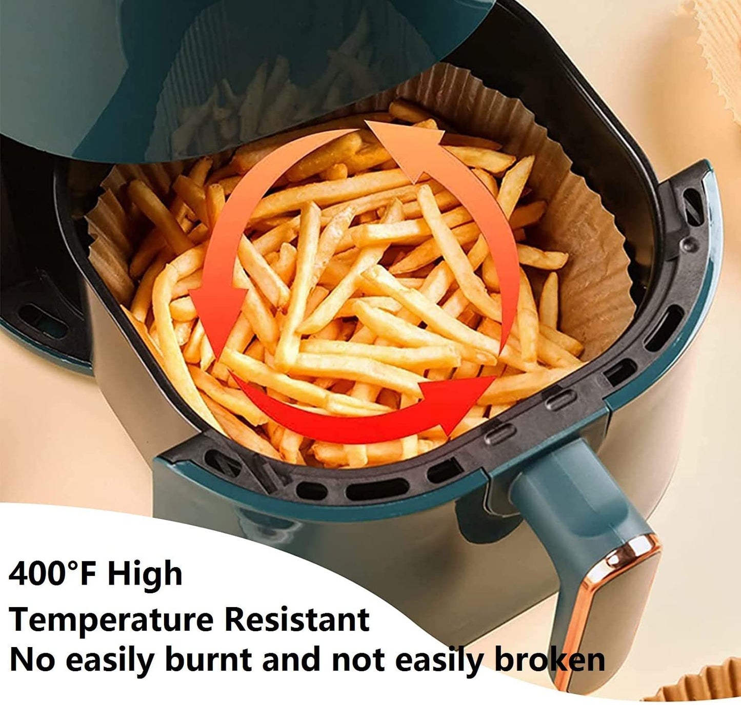 Air Fryer Paper Food Disposable Paper Liner Airfryer Kitchen Cookers Oil-proof Barbecue Plate Steamer Fryer Baking Accessories