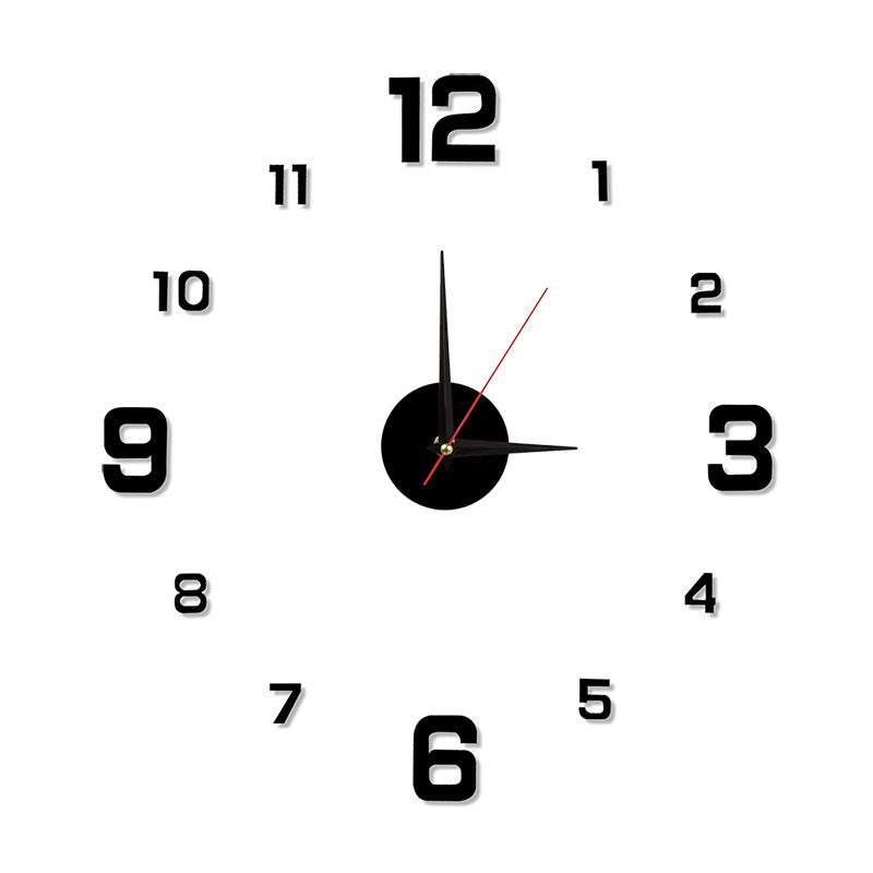 Perforation-free European-style Creative Digital Clock