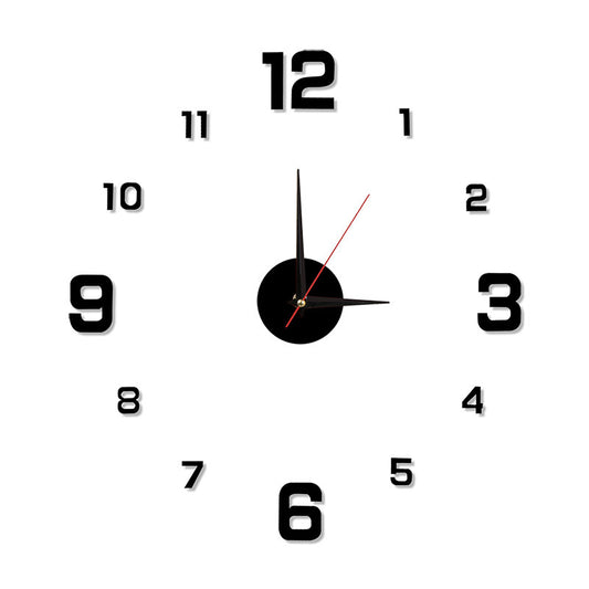 Perforation-free European-style Creative Digital Clock