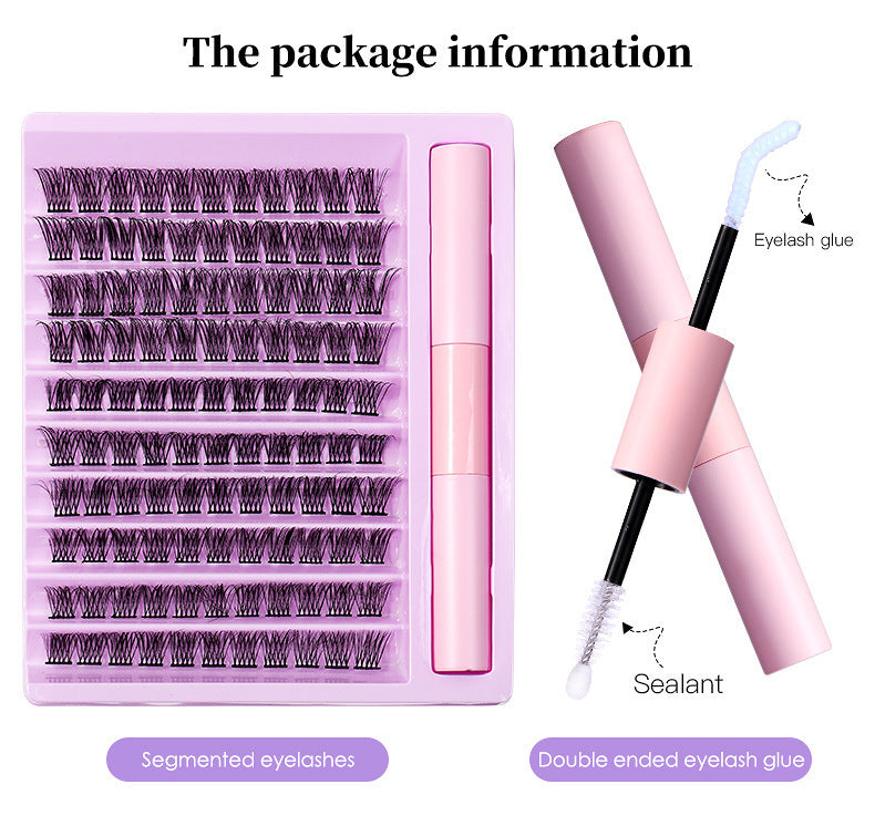 False Eyelash Set With Single Cluster Natural Large Capacity