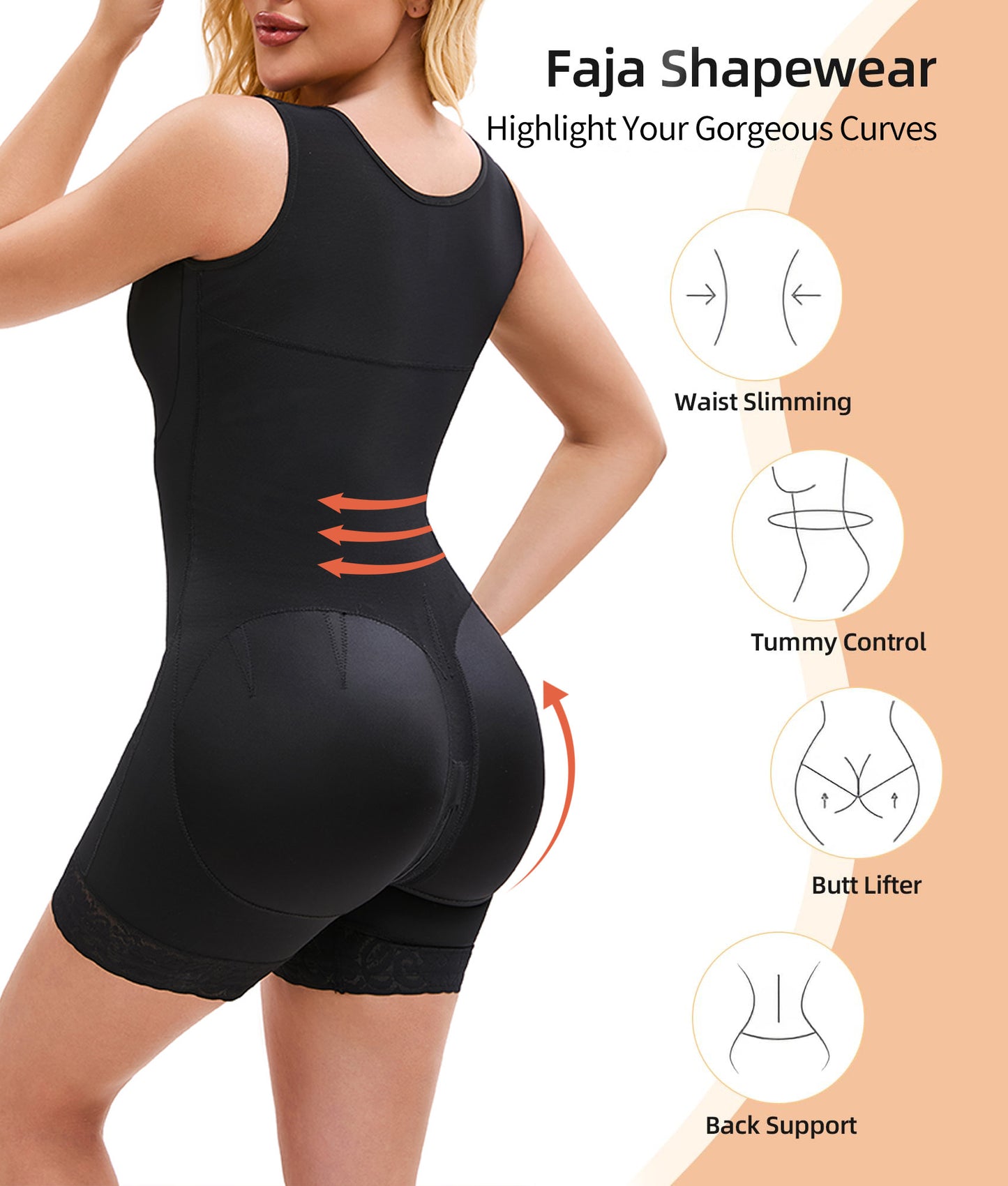 Fajas Colombianas Shapewear For Women Tummy Control Post Surgery Full Body