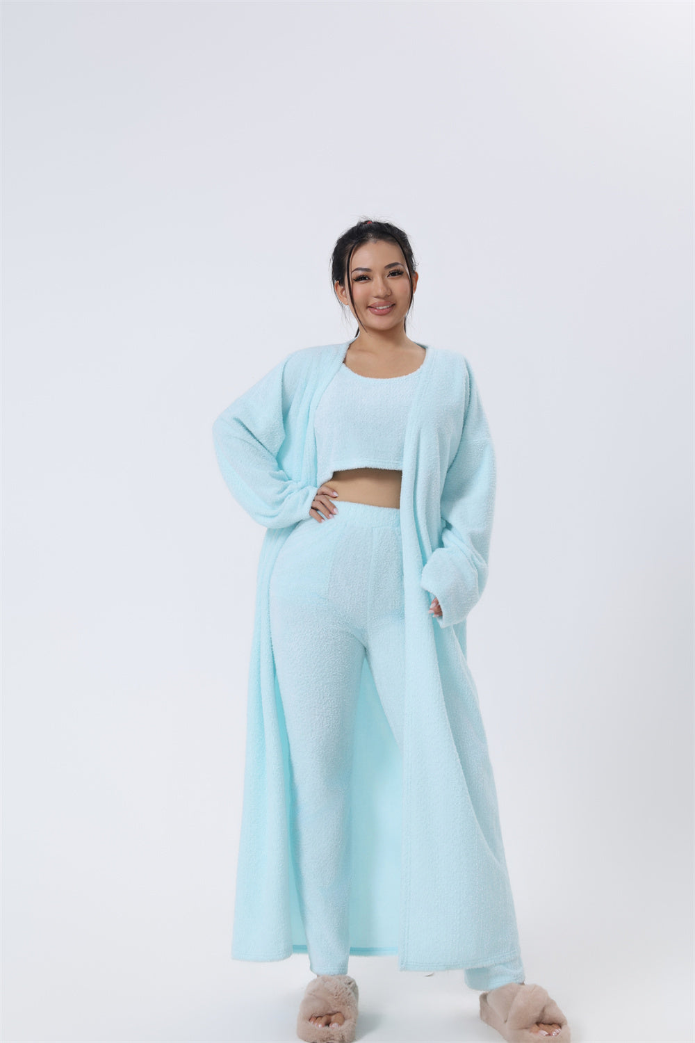Cozy Pajama Set, 3 Piece Lounge Set, Cute Loungewear, Warm Suit Sets