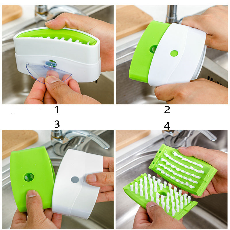Creative Kitchen Knife And Fork Chopsticks Cleaning Brush