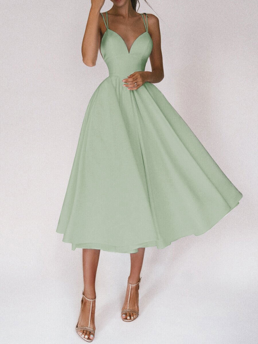 Sexy V-neck Suspender Dress Summer Fashion