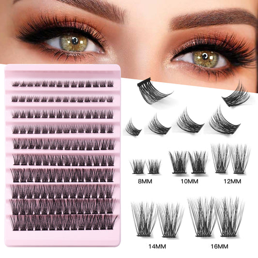 False Eyelash Set With Single Cluster Natural Large Capacity