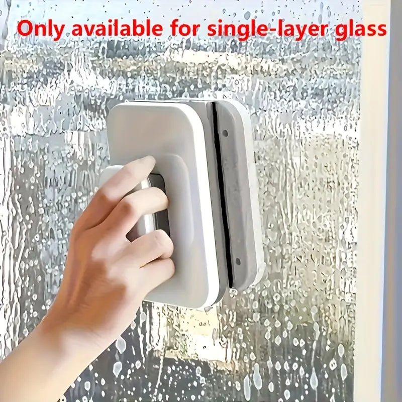 Magnetic Double-Sided Window Cleaner – High-Rise Glass Cleaning Tool with Safety Rope, Anti-Pinch Design, Fits 3–10mm Single-Layer Glass